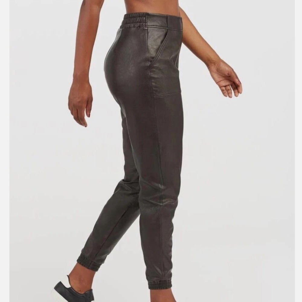 Spanx Leather Like Jogger Pant - Picture 2 of 11
